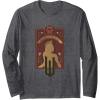 imageWicked Glinda Upland Floral Silhouette Long Sleeve TShirtDark Heather Grey