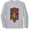imageWicked Glinda Upland Floral Silhouette Long Sleeve TShirtHeather Grey