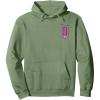 imageWicked Logo Glinda Daydreaming Playful Cartoon Style Pullover HoodieSage Green