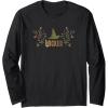 imageWicked Movie Logo Elphaba Hat Floral Long Sleeve TShirtBlack