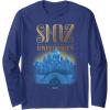 imageWicked Shiz University Collegiate Scape Long Sleeve TShirtNavy Blue