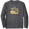 imageWicked The Marvellous Land Of Oz Yellow Brick Road FampampB Long Sleeve TShirtDark Heather Grey