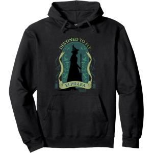 imageWicked Elphaba Destined To Fly Silhouette Pullover HoodieBlack