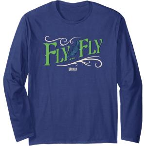 imageWicked For Good Fly Fly Long Sleeve TShirtNavy Blue