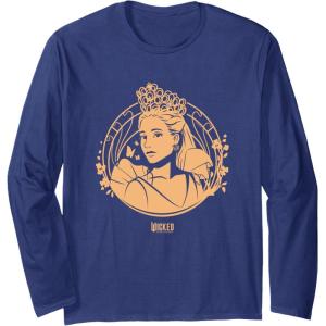 imageWicked For Good Glinda Golden Glow Long Sleeve TShirtNavy Blue