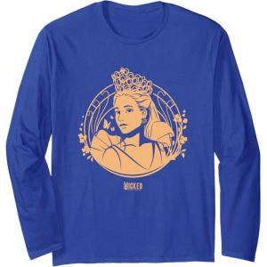 imageWicked For Good Glinda Golden Glow Long Sleeve TShirtRoyal Blue