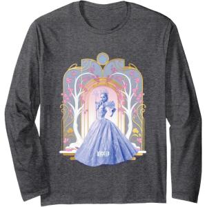 imageWicked For Good Glinda Shades of Blue Long Sleeve TShirtDark Heather Grey