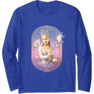 imageWicked For Good Glinda Sparkling Wand Long Sleeve TShirtRoyal Blue