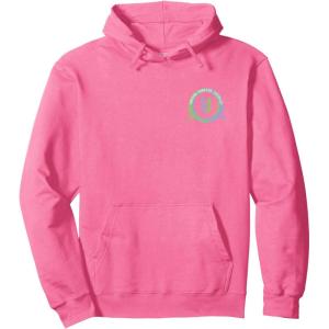 imageWicked For Good Glinda and Elphaba Friends Front ampamp Back Pullover HoodieBright Pink
