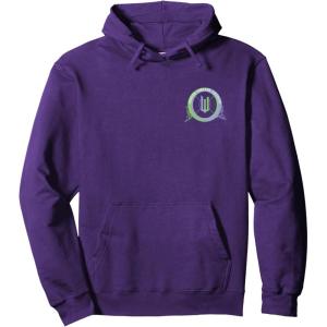 imageWicked For Good Glinda and Elphaba Friends Front ampamp Back Pullover HoodiePurple