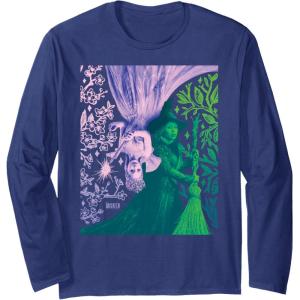 imageWicked For Good Glinda and Elphaba in Perfect Contrast Long Sleeve TShirtNavy Blue