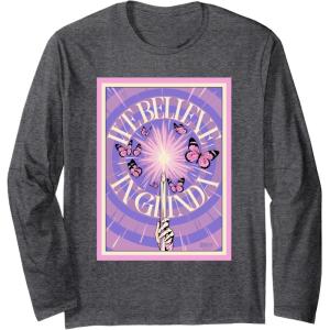 imageWicked For Good Glindas Magic Spark Long Sleeve TShirtDark Heather Grey