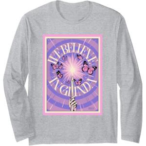 imageWicked For Good Glindas Magic Spark Long Sleeve TShirtHeather Grey
