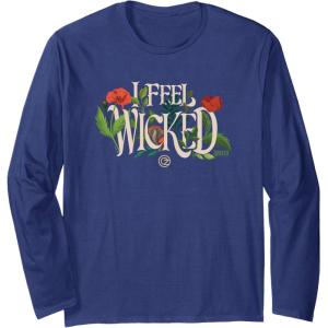 imageWicked For Good I Feel Wicked Long Sleeve TShirtNavy Blue