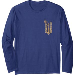 imageWicked For Good Ozian Gold Logo Front And Back Long Sleeve TShirtNavy Blue