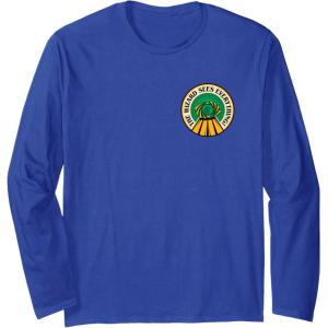 imageWicked For Good The Wizard Sees Everything Front ampamp Back Long Sleeve TShirtRoyal Blue