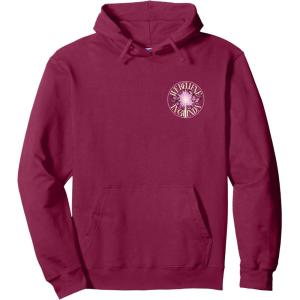 imageWicked For Good We Believe in Glinda Front ampamp Black Pullover HoodieBurgundy