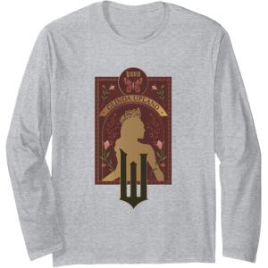 imageWicked Glinda Upland Floral Silhouette Long Sleeve TShirtHeather Grey
