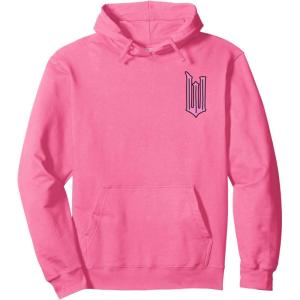 imageWicked Logo Glinda Daydreaming Playful Cartoon Style Pullover HoodieBright Pink