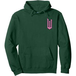 imageWicked Logo Glinda Daydreaming Playful Cartoon Style Pullover HoodieDark Green