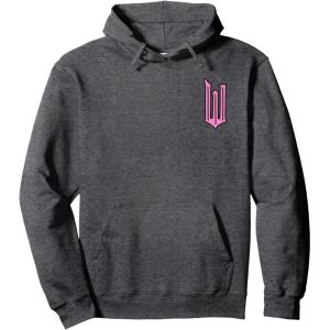 imageWicked Logo Glinda Daydreaming Playful Cartoon Style Pullover HoodieDark Heather Grey