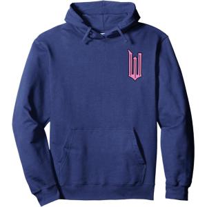 imageWicked Logo Glinda Daydreaming Playful Cartoon Style Pullover HoodieNavy Blue