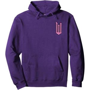 imageWicked Logo Glinda Daydreaming Playful Cartoon Style Pullover HoodiePurple