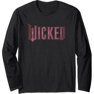imageWicked Movie Logo Glinda Pink And Gold Long Sleeve TShirtBlack