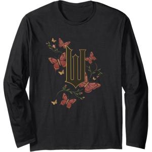 imageWicked Movie Logo W Butterfly Long Sleeve TShirtBlack