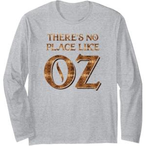 imageWicked The Wizard Theres No Place Like Oz FampampB Long Sleeve TShirtHeather Grey