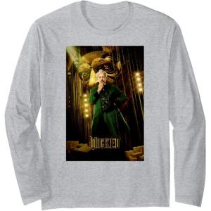 imageWicked Wizard Poster Long Sleeve TShirtHeather Grey