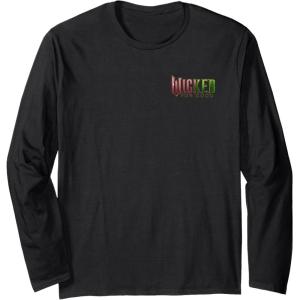 imageWicked for Good Glinda Bubble Poster Front ampamp Back Long Sleeve TShirtBlack