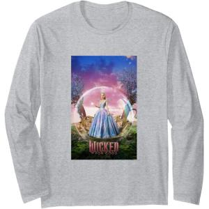 imageWicked for Good Glinda Bubble Poster Long Sleeve TShirtHeather Grey