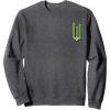 imageWicked Logo Elphaba Daydreaming Playful Cartoon Style SweatshirtDark Heather Grey