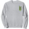 imageWicked Logo Elphaba Daydreaming Playful Cartoon Style SweatshirtHeather Grey