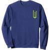 imageWicked Logo Elphaba Daydreaming Playful Cartoon Style SweatshirtNavy Blue