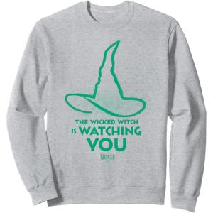 imageWicked For Good Elphaba Watchful Hat SweatshirtHeather Grey