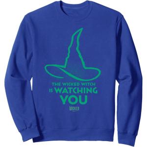 imageWicked For Good Elphaba Watchful Hat SweatshirtRoyal Blue