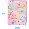 imageSilver Buffalo Wicked Featuring Glinda and Elphaba Double Sided 45quot x 60quot Fleece Throw Soft and Cozy Blanket 250 GSMCare Bears Rainbow
