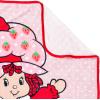 imageSilver Buffalo Wicked Featuring Glinda and Elphaba Double Sided 45quot x 60quot Fleece Throw Soft and Cozy Blanket 250 GSMStrawberry Shortcake on Bike