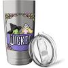 imageWicked Elphaba ampamp Glinda Peaking Playful Cartoon Style Stainless Steel Insulated TumblerBrushed Steel