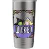 imageWicked Elphaba ampamp Glinda Peaking Playful Cartoon Style Stainless Steel Insulated TumblerBrushed Steel