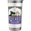 imageWicked Elphaba ampamp Glinda Peaking Playful Cartoon Style Stainless Steel Insulated TumblerWhite