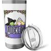 imageWicked Elphaba ampamp Glinda Peaking Playful Cartoon Style Stainless Steel Insulated TumblerWhite