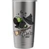 imageWicked Logo Elphaba Daydreaming Playful Cartoon Style Stainless Steel Insulated TumblerBrushed Steel