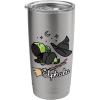 imageWicked Logo Elphaba Daydreaming Playful Cartoon Style Stainless Steel Insulated TumblerBrushed Steel