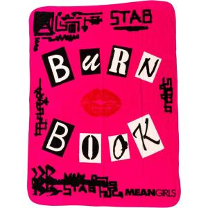 imageSilver Buffalo Wicked Featuring Glinda and Elphaba Double Sided 45quot x 60quot Fleece Throw Soft and Cozy Blanket 250 GSMMean Girls Burn Book