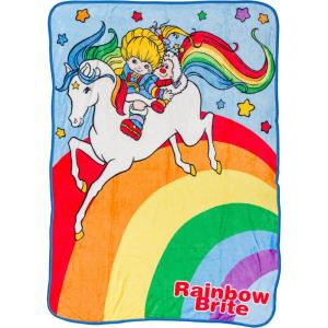 imageSilver Buffalo Wicked Featuring Glinda and Elphaba Double Sided 45quot x 60quot Fleece Throw Soft and Cozy Blanket 250 GSMRainbow Brite  Starlite  and Twink