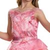 imageDisguise Wicked Glinda Costume for Girls Deluxe Official Wicked Pink Glinda Costume Dress Kids Size 3T4T