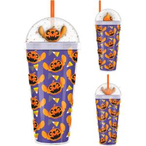 imageSilver Buffalo Disney Tim Burton Nightmare Before Christmas Moon Scene Featuring Jack Skellington Sally and Zero Dome Glitter Top Travel Tumbler 24 OuncesLilo and Stitch Halloween